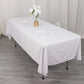 60"x102" White Scuba Wrinkle Free Rectangular Tablecloth, Scuba Polyester Tablecloth