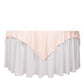 70" Blush Scuba Wrinkle Free Square Table Overlay, Scuba Polyester Table Topper