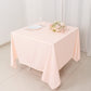 70" Blush Scuba Wrinkle Free Square Tablecloth, Scuba Polyester Tablecloth