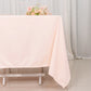 70" Blush Scuba Wrinkle Free Square Tablecloth, Scuba Polyester Tablecloth