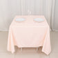 70" Blush Scuba Wrinkle Free Square Tablecloth, Scuba Polyester Tablecloth