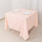 70" Blush Scuba Wrinkle Free Square Tablecloth, Scuba Polyester Tablecloth