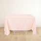 70" Blush Scuba Wrinkle Free Square Tablecloth, Scuba Polyester Tablecloth