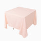 70" Blush Scuba Wrinkle Free Square Tablecloth, Scuba Polyester Tablecloth