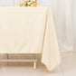 70" Beige Scuba Wrinkle Free Square Tablecloth, Scuba Polyester Tablecloth