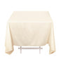 70" Beige Scuba Wrinkle Free Square Tablecloth, Scuba Polyester Tablecloth