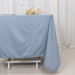 70" Dusty Blue Scuba Wrinkle Free Square Tablecloth, Scuba Polyester Tablecloth