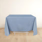 70" Dusty Blue Scuba Wrinkle Free Square Tablecloth, Scuba Polyester Tablecloth