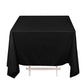 70" Black Scuba Wrinkle Free Square Tablecloth, Scuba Polyester Tablecloth