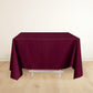 70" Burgundy Scuba Wrinkle Free Square Tablecloth, Scuba Polyester Tablecloth