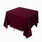 70" Burgundy Scuba Wrinkle Free Square Tablecloth, Scuba Polyester Tablecloth