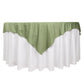 70" Dusty Sage Green Scuba Wrinkle Free Square Table Overlay, Scuba Polyester Table Topper
