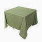 70" Dusty Sage Green Scuba Wrinkle Free Square Tablecloth, Scuba Polyester Tablecloth