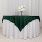 70" Hunter Emerald Green Scuba Wrinkle Free Square Table Overlay, Scuba Polyester Table Topper