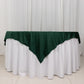 70" Hunter Emerald Green Scuba Wrinkle Free Square Table Overlay, Scuba Polyester Table Topper