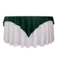 70" Hunter Emerald Green Scuba Wrinkle Free Square Table Overlay, Scuba Polyester Table Topper