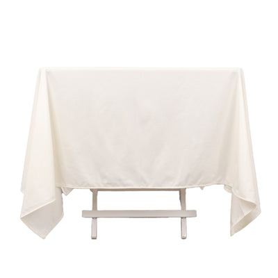 Wrinkle-Free Elegance with Ivory Premium Scuba Tablecloth
