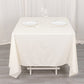 70" Ivory Scuba Wrinkle Free Square Tablecloth, Scuba Polyester Tablecloth
