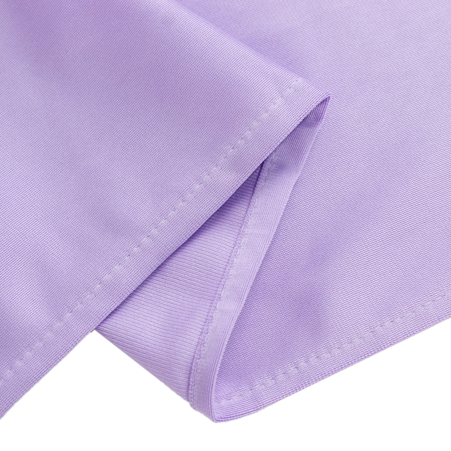 70" Lavender Premium Scuba Wrinkle Free Square Table Overlay, Lilac Scuba Polyester Table Topper