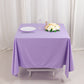 70" Lavender Scuba Wrinkle Free Square Tablecloth, Lilac Scuba Polyester Tablecloth