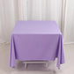70" Lavender Scuba Wrinkle Free Square Tablecloth, Lilac Scuba Polyester Tablecloth