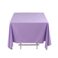 70" Lavender Scuba Wrinkle Free Square Tablecloth, Lilac Scuba Polyester Tablecloth