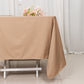 70" Nude Scuba Wrinkle Free Square Tablecloth, Scuba Polyester Tablecloth