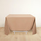 70" Nude Scuba Wrinkle Free Square Tablecloth, Scuba Polyester Tablecloth
