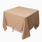 70" Nude Scuba Wrinkle Free Square Tablecloth, Scuba Polyester Tablecloth