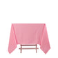 70" Pink Scuba Wrinkle Free Square Tablecloth, Scuba Polyester Tablecloth