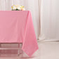 70" Pink Scuba Wrinkle Free Square Tablecloth, Scuba Polyester Tablecloth