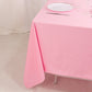70" Pink Scuba Wrinkle Free Square Tablecloth, Scuba Polyester Tablecloth