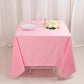 70" Pink Scuba Wrinkle Free Square Tablecloth, Scuba Polyester Tablecloth