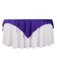 70" Purple Scuba Wrinkle Free Square Table Overlay, Scuba Polyester Table Topper