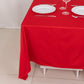 70" Red Scuba Wrinkle Free Square Tablecloth, Scuba Polyester Tablecloth