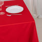 70" Red Scuba Wrinkle Free Square Tablecloth, Scuba Polyester Tablecloth