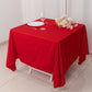 70" Red Scuba Wrinkle Free Square Tablecloth, Scuba Polyester Tablecloth