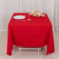 70" Red Scuba Wrinkle Free Square Tablecloth, Scuba Polyester Tablecloth