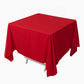 70" Red Scuba Wrinkle Free Square Tablecloth, Scuba Polyester Tablecloth