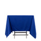 70" Royal Blue Scuba Wrinkle Free Square Tablecloth, Scuba Polyester Tablecloth
