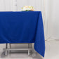 70" Royal Blue Scuba Wrinkle Free Square Tablecloth, Scuba Polyester Tablecloth