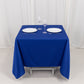 70" Royal Blue Scuba Wrinkle Free Square Tablecloth, Scuba Polyester Tablecloth