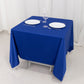 70" Royal Blue Scuba Wrinkle Free Square Tablecloth, Scuba Polyester Tablecloth