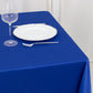 70" Royal Blue Scuba Wrinkle Free Square Tablecloth, Scuba Polyester Tablecloth