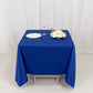 70" Royal Blue Scuba Wrinkle Free Square Tablecloth, Scuba Polyester Tablecloth
