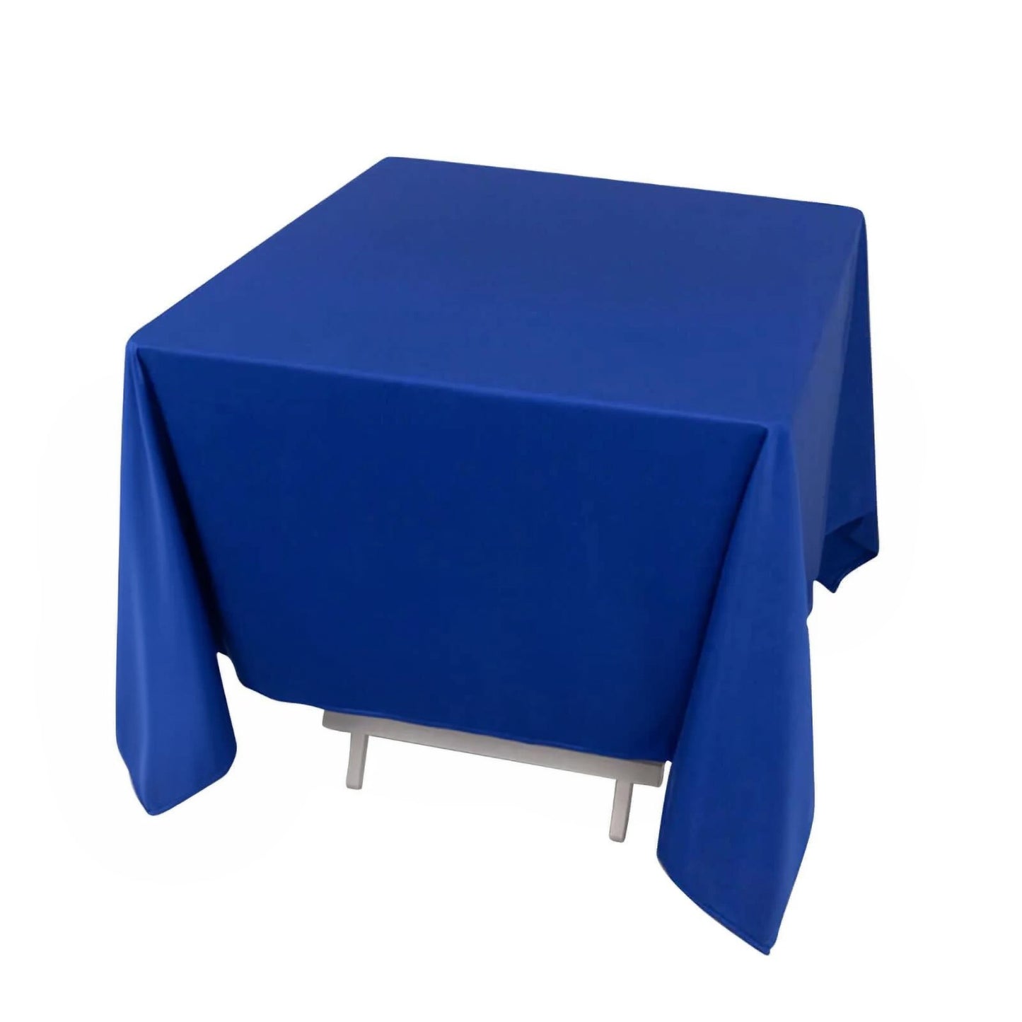 70" Royal Blue Scuba Wrinkle Free Square Tablecloth, Scuba Polyester Tablecloth