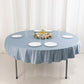 70" Dusty Blue Scuba Wrinkle Free Round Tablecloth, Scuba Polyester Tablecloth