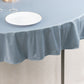 70" Dusty Blue Scuba Wrinkle Free Round Tablecloth, Scuba Polyester Tablecloth