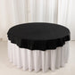 70" Black Scuba Wrinkle Free Round Tablecloth, Scuba Polyester Tablecloth
