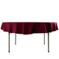 70" Burgundy Scuba Wrinkle Free Round Tablecloth, Scuba Polyester Tablecloth
